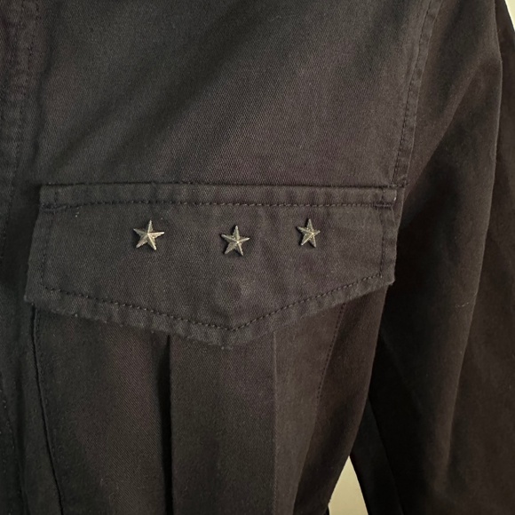 ZADIG & VOLTAIRE Chic Love Punk Kayak Washed Blk Jacket Sz M NWT $598!! - Picture 6 of 9